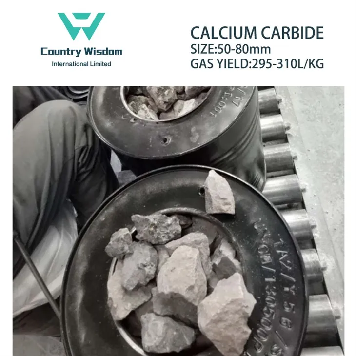 Chinese Manufacturer Calcium Carbide 295-310L/Kg 50-80mm 50KG