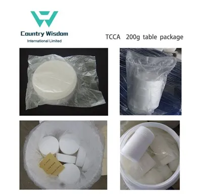 সুইমিং পুলের জন্য Trichloroisocyanuric Acid (TCCA) 90% 200g ট্যাবলেট
